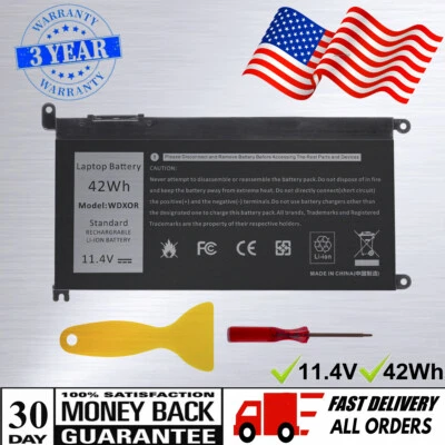 Bateria WDX0R para Dell Latitude 3180 3190 3379 3380 3390 Vostro 14 5468 15 5568 - Imagem 1 de 4