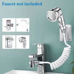 Dusche Wasserhahn Duschkopf Spray Abflüsse Sieb Schlauch Waschbecken Wasch Neu - Bild 1 von 12