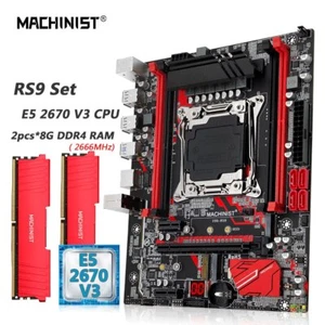 Placa madre MACHINIST X99 LGA 2011-3 Xeon E5 2670 V3 CPU DDR4 RAM NVME M.2 WIFI/ - Imagen 1 de 10
