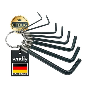 Innensechskant Schlüssel Satz 8-teilig Winkelschlüssel Set klein für Fahrrad Rep - Bild 1 von 7
