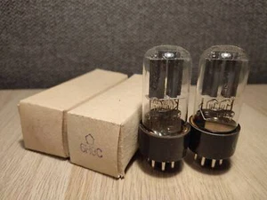 2PCS 6N8S (6Н8С, 6SN7) VACUUM TUBES FOR AMP VINTAGE SOVIET VALVES ORIGINAL BOX - Picture 1 of 7
