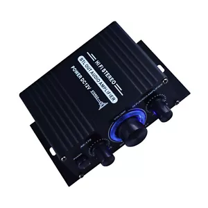 AK-170 DC12V 2 Ch HiFi Bass Power Amplifier Stereo Audio FM Car Home AMP 400W - Picture 1 of 7