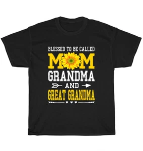 Blessed To Be Called Mom Grandma Great Grandma Mother's Day T-Shirt Unisex Gift - Picture 1 of 4