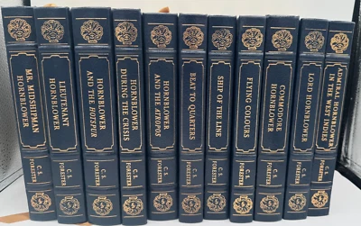 Beautiful Easton Press HORNBLOWER Series Complete Set of 11 by C.S. Forester Foto 1 de 4