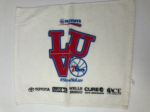 PHILADELPHIA SIXERS 76ERS VINTAGE 2000'S PLAYOFFS TOWEL SGA Cover