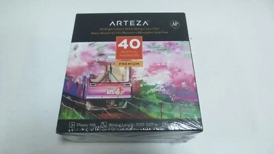 Arteza Acrylic Paint Markers, Set of 40 Colors, Long-Lasting Paint Pens for Hall - Image 1 of 2