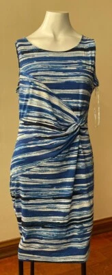 Calvin Klein Women Dress - Size 12 - Blue - Image 1 of 3