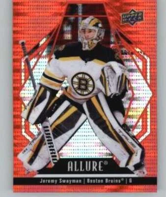 2022-23 Upper Deck Allure Red Rainbow #93 Jeremy Swayman Bruins - Image 1 of 2