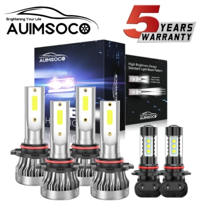 Para Dodge Magnum Wagon 4 puertas 2005-2008 6x faros LED blancos + bombillas antiniebla Foto 1 de 4