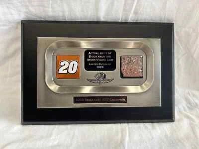 Tony Stewart #20 Brick from Start Line 2005 Brickyard 400 Champion edición limitada Foto 1 de 4