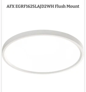 AFX Inc. EGRF1625LAJD2WH Edge Round LED 16 inch White Flush Mount Ceiling Light - Picture 1 of 5