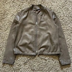 S.W.O.R.D 6.6.44 Vera Pelle Leather 2 Way Full Zip Bomber Jacket 46 - Picture 1 of 7