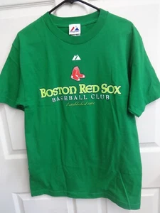 NWOT 2000 MLB Boston Red Sox St. Patricks Day Baseball T-Shirt Men Medium - Picture 1 of 6
