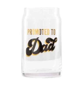 Pearhead Promoted to Dad Beer Glass in Black Gold - Picture 1 of 2
