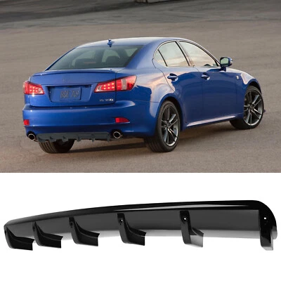 For Lexus IS250 IS350 Car Rear Bumper Diffuser Lip Spoiler Splitter Gloss Black - image 1 of 4