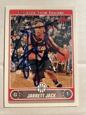 2006 Topps Jarrett Jack Autographed Card #214 In Person Trail Blazers CB397 - Image 1 of 2