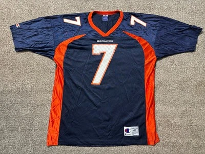 Camiseta deportiva vintage de los 90 John Elway Denver Broncos campeón de la NFL azul marino para hombre talla 48 Foto 1 de 4