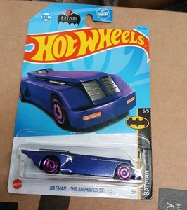 Hot Wheels Batman: The Animated Series Batmobile (Purple) - NEW - Picture 1 of 2