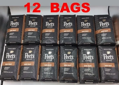 Grano entero tostado oscuro Peet's Coffee French Roast, 7 libras, FEB/2026 ☕12 BOLSAS☕ Foto 1 de 2