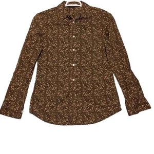 Camisa informal de manga larga de algodón con botones estampada floral talla L de Levi's para mujer - Imagen 1 de 5