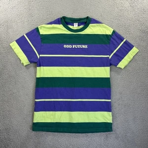 Camiseta Odd Future Para Hombre Grande Verde Púrpura Rayas Donut Hip Hop Tyler Creator - Imagen 1 de 7