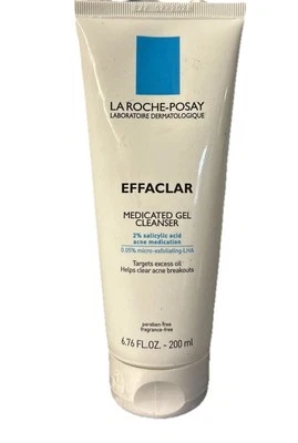 La Roche-Posay Effaclar Medicated Acne Gel Cleanser 200ml 6.76 Oz Exp 2/2028 - Image 1 of 2
