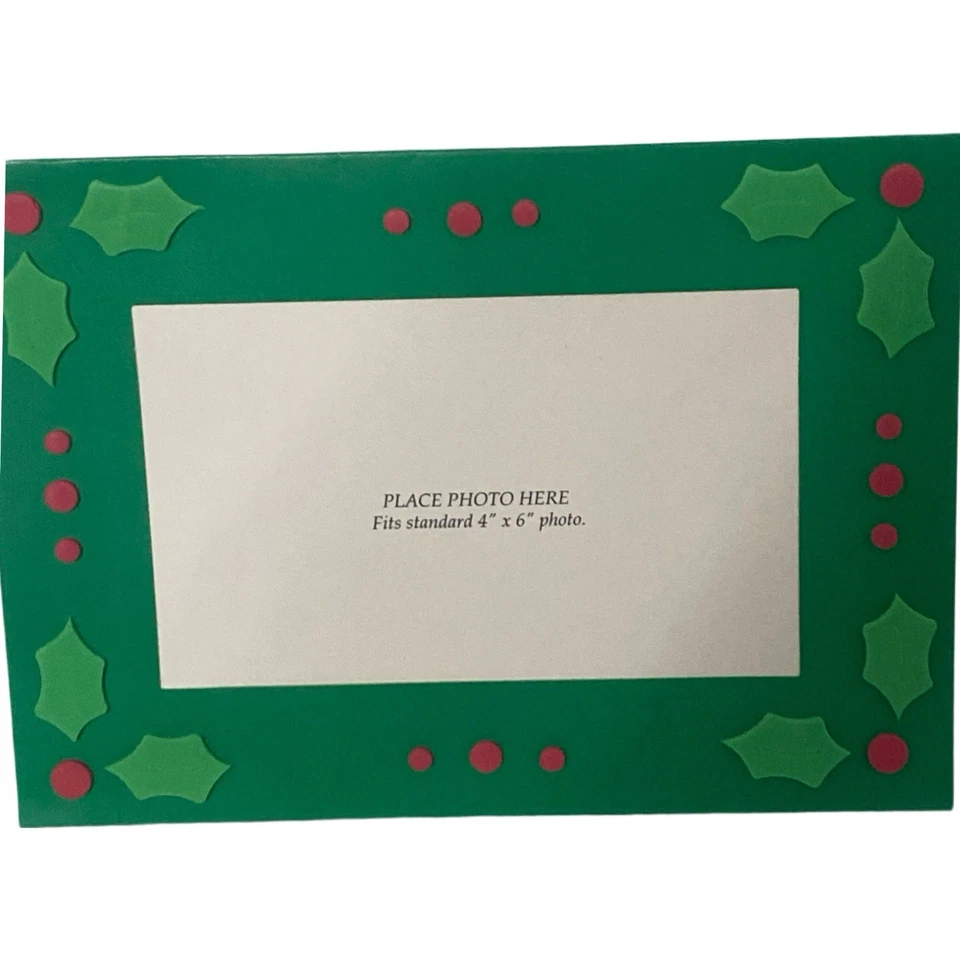 Cartões comemorativos com moldura de Natal com envelopes, Poinsétia Verde 10 quilates - Imagem 1 de 4