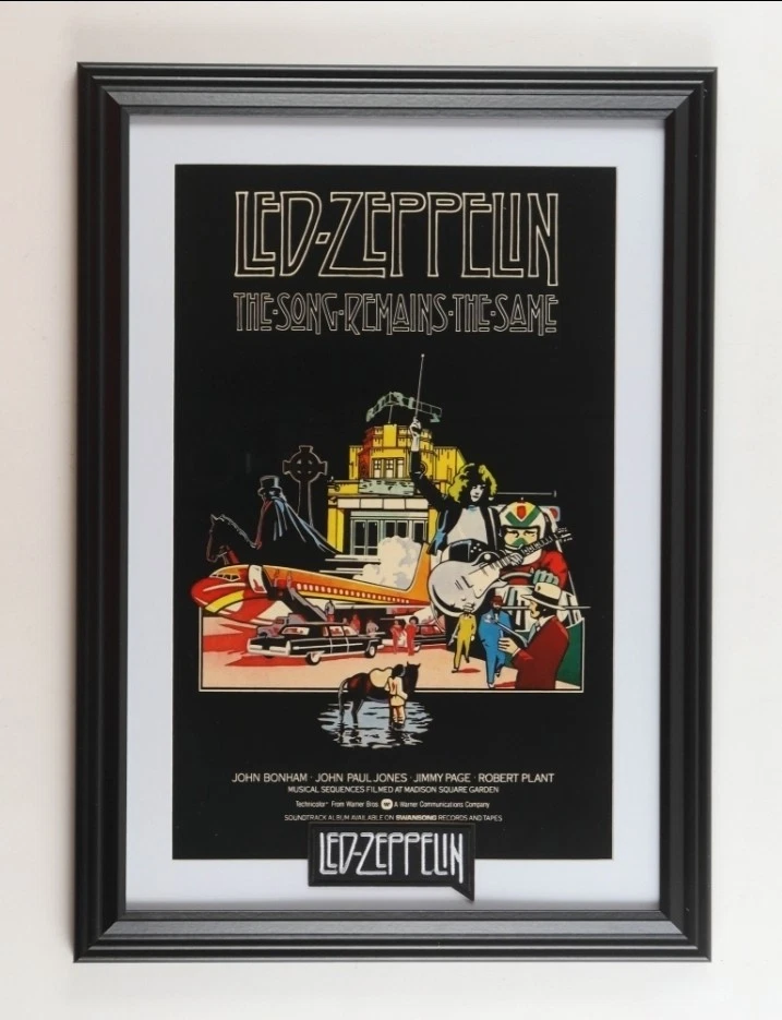 Póster de concierto Led Zeppelin The Song Remains the Same enmarcado de colección Foto 1 de 1