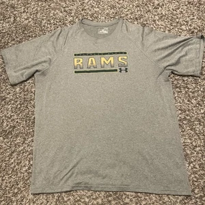 Colorado State Rams Under Armour Herren XL grau Kurzarm T-Shirt HeatGear - Bild 1 von 6