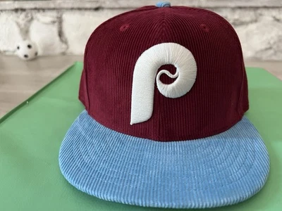 New Era x MLB Philadelphia Phillies x Corduroy BRAND NEW/MINT/RARE Size 7 1/8 - Image 1 of 4