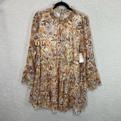 Vestido A Beautiful Soul Mujer 1X Floral Volantes Boho Coqueta Hadas Casa Nuevo con Etiquetas Foto 1 de 4