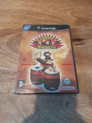 Donkey Konga Nintendo Gamecube Brand new Nintendo Red strip Sealed  - Image 1 of 4