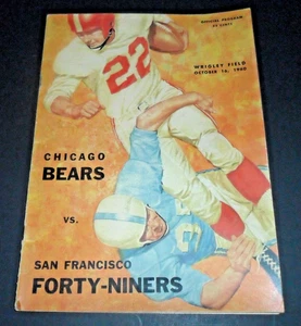 1960 - NFL - CHICAGO BEARS VS SAN FRANCISCO 49ERS - OFFICIAL PROGRAM - OCT 16 - Picture 1 of 3