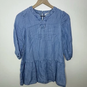 Vineyard Vines • Girls' Chambray Drop Waist Dress Size Medium 10-12 - Picture 1 of 5