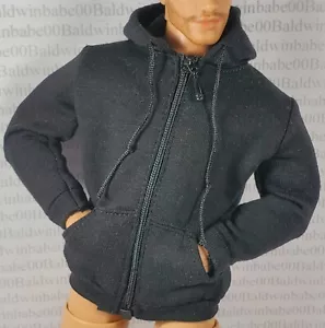 KT ~ (F) ~ SE ADAPTA A KEN TOP ~ SUDADERA CON CAPUCHA NEGRA TALLA MUÑECA BUFF MADE TO MOVE - Imagen 1 de 10