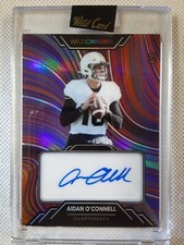 Aidan O’ Connell 2023 Wild Card Wild Chrome Purple Swirl Auto /8