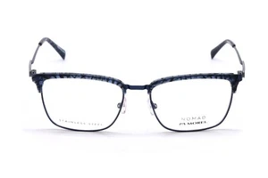 Nomad Morel 40101N BB11 Blue Square Eyeglasses Stainless Frame 56-18-145 - Picture 1 of 3