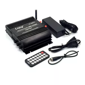 45Wx4 Channel Stereo Audio Power Amplifier HiFi Bass USB FM Amp LCD Car Home - Picture 1 of 10