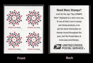 US 5131 Patriotic Spiral F label block 4 MNH 2016 - Picture 1 of 1
