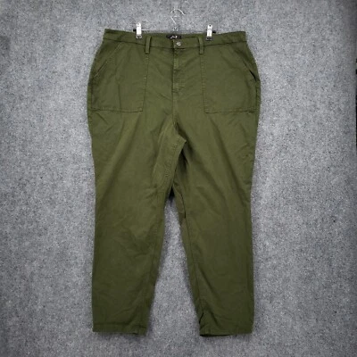 Брюки женские Jen 7 By 7 For all Mankind 20 зеленые удобные для бега с высокой посадкой универсальные - Изображение 1 из 4