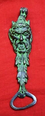 Brass Opener Witcher Man Face Design Wiccan Pagan Restaurant Kitchen Decor CS108 - Image 1 of 4