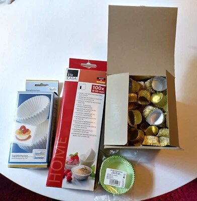 Pralinen Alu Kapseln Konvolut Back Förmchen Muffin Förmchen Papier Backen - Bild 1 von 4