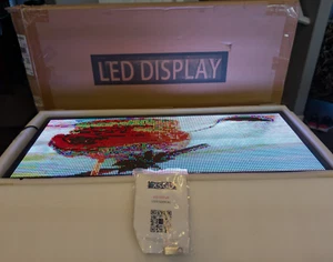 P6 Programmable Led Sign 40''x17''Outdoor LED Display, IP65 Waterproof Scrolling - Picture 1 of 12