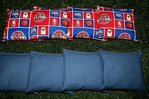 Cornhole Sitzsäcke 8er Set ACA Regulation Bags NBA DETROIT PISTONS - Bild 1 von 1
