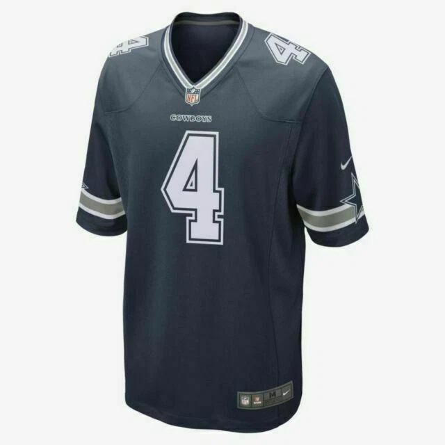 Nike Dallas Cowboys Dak Prescott Jersey, Large Size - Navy