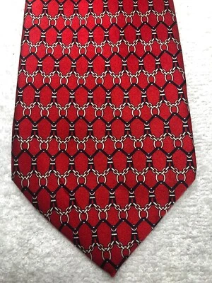 ASHLORD AND BROOKS CORBATA HOMBRE ROJA CON GRIS Y NEGRO 4 X 61 Foto 1 de 4