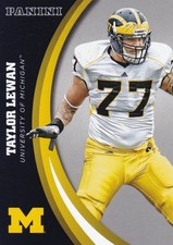 2015 Panini Michigan Collegiate Carte Collezionabili, (Argento) #35 Taylor Lewan