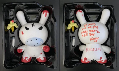 Frank Kozik Firmado INSC Kidrobot 2008 8" Redrum Dunny LE 1833 AUTOGRAFIADO COMO NUEVO Foto 1 de 4