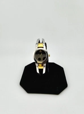 Reloj de cuarzo Movado Amorosa para mujer esfera negra dos tonos - 0606893 Foto 1 de 4