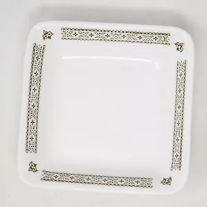 Wedgwood England piccolo piatto quadrato 4034 piatto portagioie osso metallizzato Cina vintage - Foto 1 di 6
